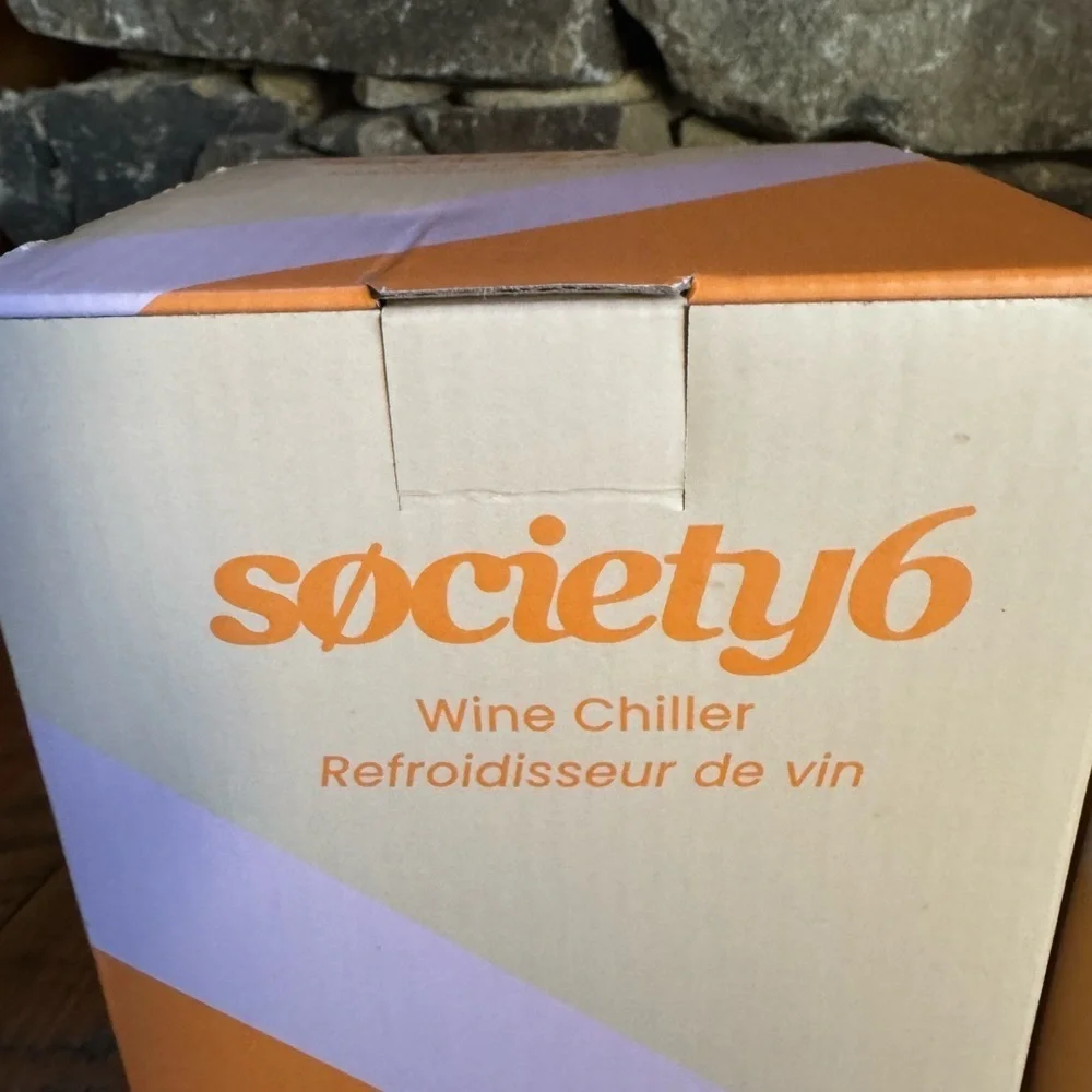 Society6 Stainless steel wine chiller New in box